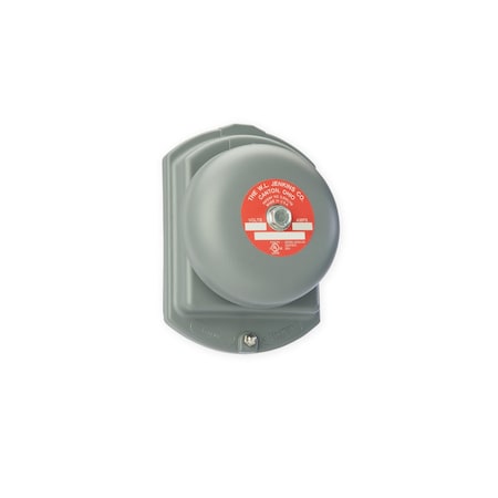 Wl Jenkins Audible, Continous - Vibrating, 240VAC, 90-92 dB, Steel, Grey, Backplate Mount 1006
